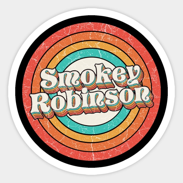 Smokey Proud Name - Vintage Grunge Style Sticker by Intercrossed Animal 